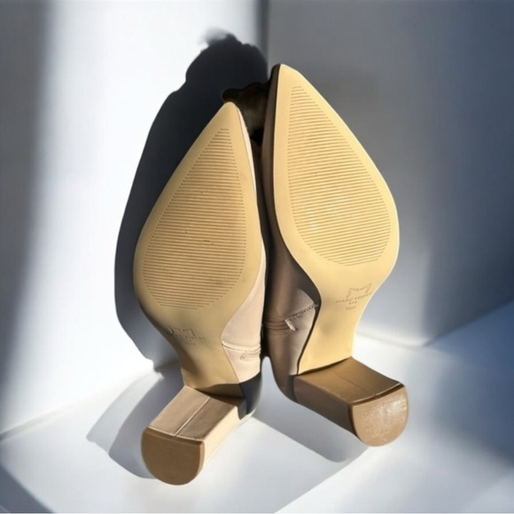 🌻 NEW w/box Marc Fisher LTD Light Natural Urmi Pointed Toe Bootie Size 10 - Picture 6 of 9